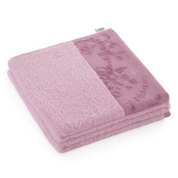 Ręcznik bawełniany pudrowy róż 50 x 90 cm CREA AmeliaHome - AmeliaHome