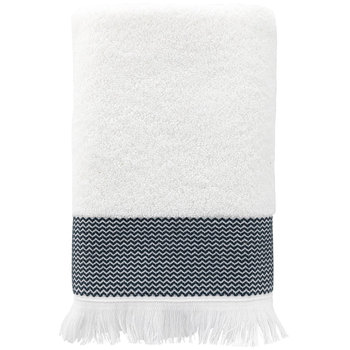 Ręcznik bawełniany z frędzlami Miss Lucy Natika 30x50 cm biały - Florina