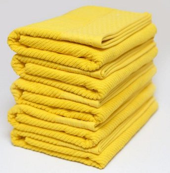 Ręcznik Bolero 50x90 żółty frotte 500 g/m2 jednobarwny żakardowy z bordiurą - Faro