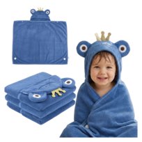 Ręcznik dla dzieci z kapturem kałamarnica granatowa 150x90 88%poliester 12% nylon (aksamit)