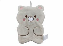 Ręcznik do dłoni brązowy 18x24 88% poliester 12% nylon (aksamit)