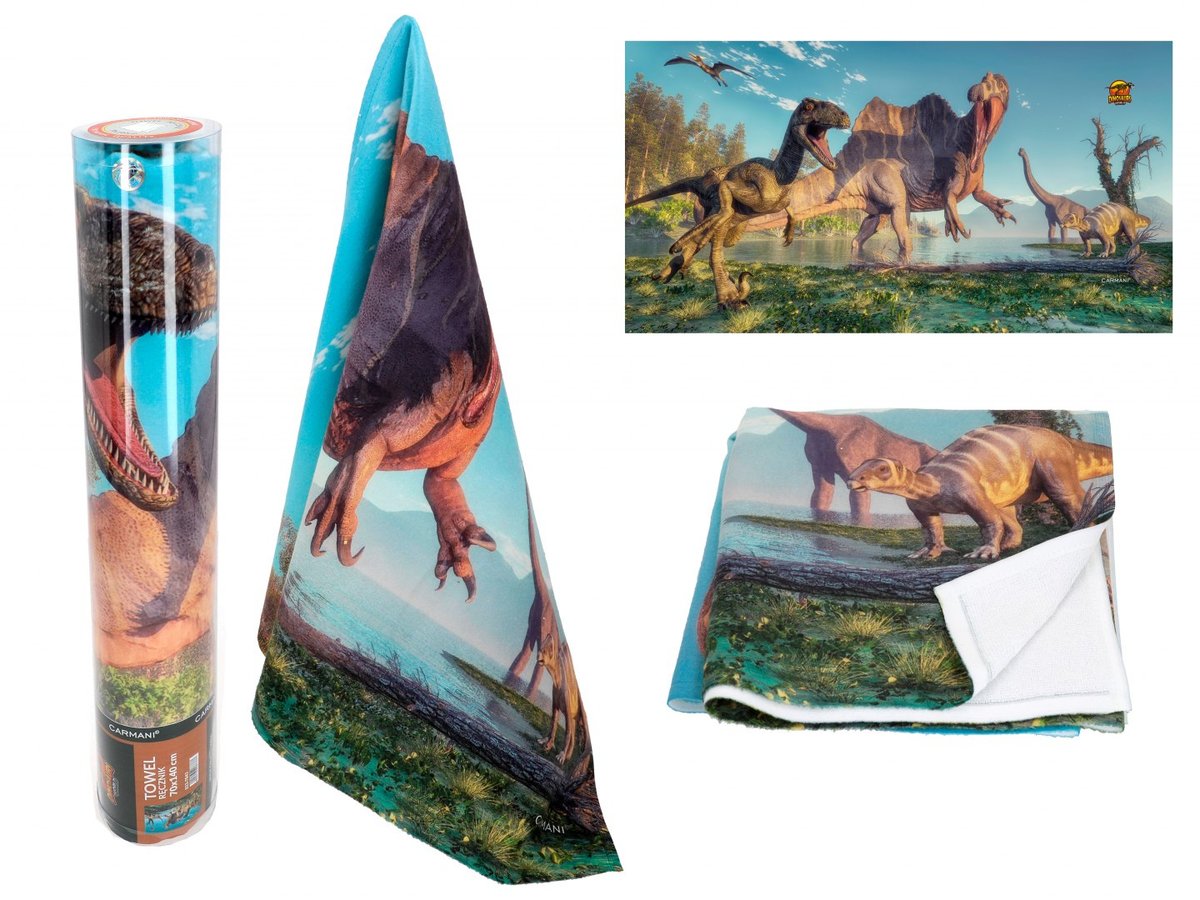 Zdjęcia - Ręcznik CARMANi   - Prehistoric World of Dinosaurs  (duży)