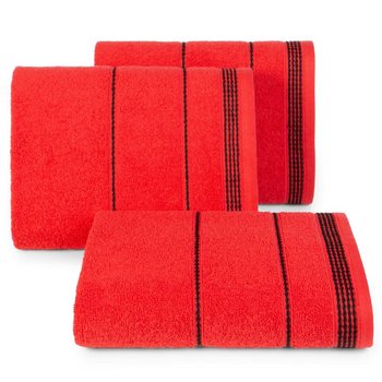 Ręcznik EUROFIRANY czerwony 50x90 bordiura sznurek MIRA - Eurofirany