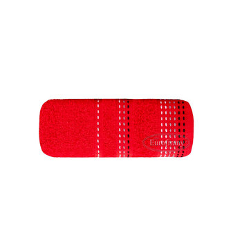 Ręcznik EUROFIRANY Pola, czerwony, 70x140 cm  - Eurofirany