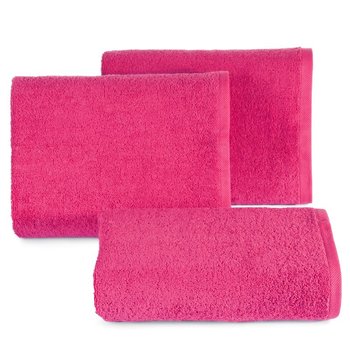 Ręcznik gładki jednokolorowy różowy 50x90 MIĘKKI - Eurofirany
