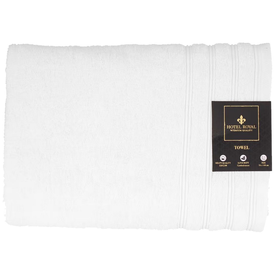 Фото - Рушник Action Ręcznik kąpielowy bawełniany 550 g/m2 70x140 cm biały Hotel Royal 