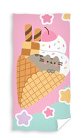 RĘCZNIK Kąpielowy Plażowy KOTEK PUSHEEN Dziecięcy BASEN WAKACJE 140 x 70 cm
