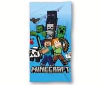 Ręcznik kąpielowy plażowy MINECRAFT 70x140 bawełna 290gsm