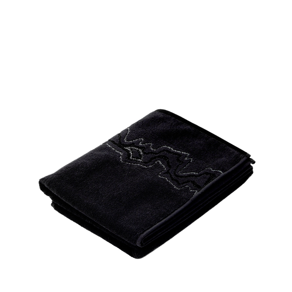 Фото - Рушник Ręcznik KĄPIELOWY RINES z paskami lureksowymi czarny 70x130cm HOMLA