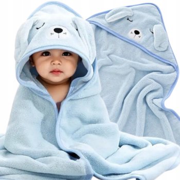 RĘCZNIK KĄPIELOWY Z KAPTUREM PONCZO OKRYCIE KĄPIELOWE DLA DZIECI 80X80 CM - Inna marka