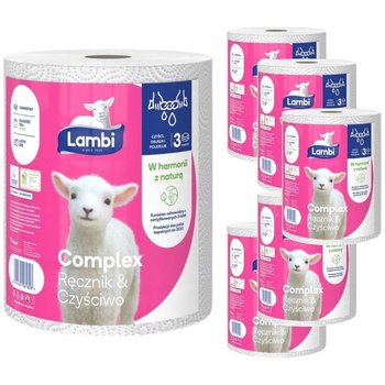 Ręcznik papierowy 3 warstwowy Lambi complex x 6 sztuk - Lambi