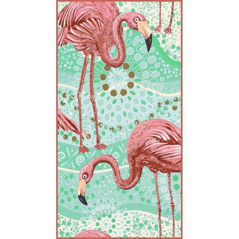 Zdjęcia - Ręcznik  PLAŻOWY 170x90 Flamingi REC46WZ10