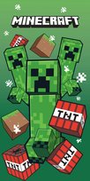 Ręcznik plażowy 70x140 Minecraft TNT Creepers zielony szybkoschnący Jerry Fabrics