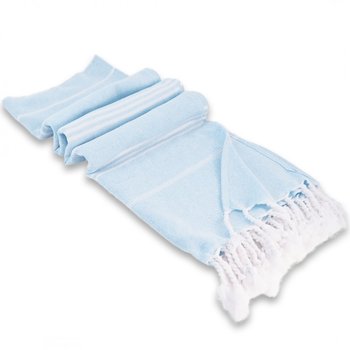 Ręcznik Plażowy Bawełniany 100X180Cm Sułtański Błękitny Rec50Wz6 - eCarla