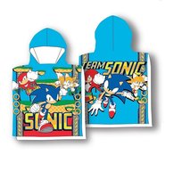 Ręcznik plażowy dziecięcy poncho 55x110 poncho Sonic