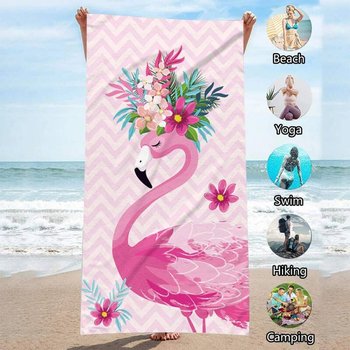Ręcznik plażowy prostokątny FLAMIG KWIATY 150x70 REC54WZ13 - UPOMINKARNIA