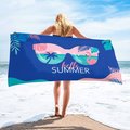 Ręcznik plażowy prostokątny niebieski HELLO SUMMER 150x70 REC54WZ9 - UPOMINKARNIA