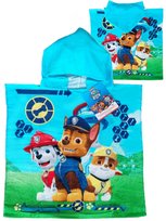 Ręcznik ponczo z kapturem Psi Patrol niebieski