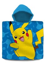 Ręcznik szybkoschnący z kapturem duży ponczo Pokemon Pikachu