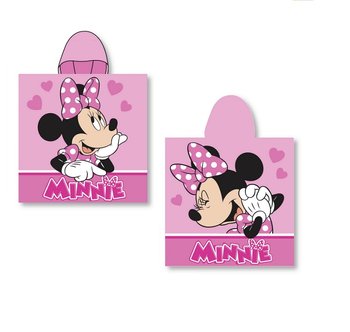 Ręcznik szybkoschnący z kapturem ponczo dla dziecka Myszka Mini Disney róż - Inna marka