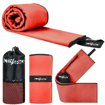 Ręcznik szybkoschnący z mikrofibry 130x75cm mały - red - Activ Space