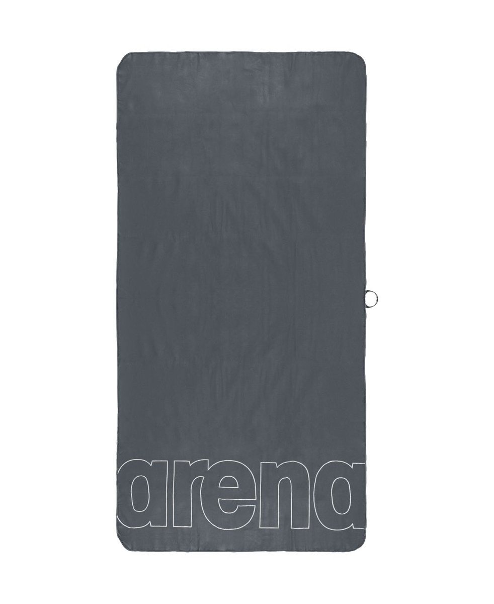 Arena Gym Soft Towel – Serviette De Sport En Coton Ultra-Douce 100x50 Cm, Noir-Gris