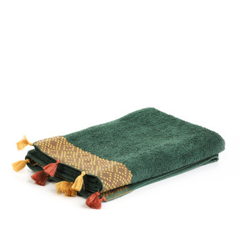Ręcznik TERI zielono-musztardowy 50x90cm HOMLA - Homla