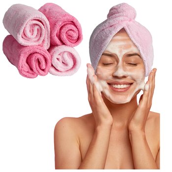 Ręcznik Turban do suszenia włosów z mikrofibry gruby szybkoschnący LAROXY - LAROXY