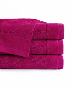 Ręcznik Vito, amarantowy  frotte bawełniany, 550 g/m2, rozmiar 50x90 cm - Detexpol