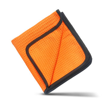 Ręcznik waflowy do szyb i luster ADBL Goofer Towel, pomarańczowo-czarny, 35x35 cm - ADBL