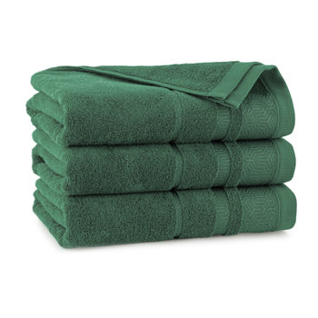 Ręcznik z bawełny egipskiej Braga antibacterial zielony 30 x 50 cm ZWOLTEX - Zwoltex
