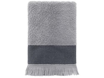 Ręcznik z bawełny MISS LUCY Natika, szary, 50x90 cm - Florina