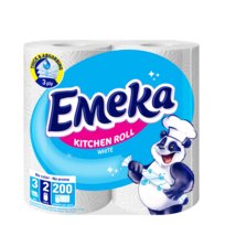 Ręczniki papierowe 2 rolki 3 grube warstwy chłonne trwałe White Emeka