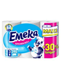 Ręczniki papierowe 30% DŁUŻSZE 3 warstwy chłonny Maxi White Emeka