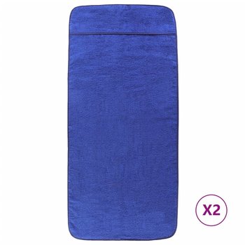 Ręczniki plażowe, 2 szt., niebieskie, 75x200 cm, 4 - vidaXL