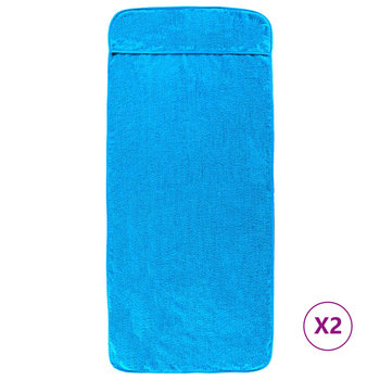 Ręczniki plażowe, 2 szt., turkusowe, 75x200 cm, 40 - vidaXL