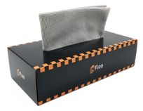 RĘCZNIKI Z MIKROFIBRY W PUDEŁKU 20x20cm SZMATKI ŚCIERKI MIKROFIBRA 20szt. szare InFloo