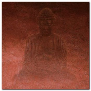 Red Buddha plakat obraz 50x50cm - Wizard+Genius