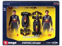 Red Bull Racing RB20 Verstappen Perez ZESTAW BOLIDÓW F1 1:43 BBURAGO 38099