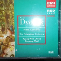 RED LINE-VIOLIN CONCERTO/RHAPSODIES 1&2 Chung Kyung Wha