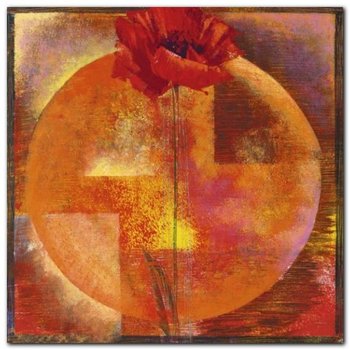 Red Poppy plakat obraz 50x50cm - Wizard+Genius