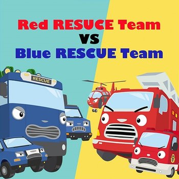 Red Rescue Team vs Blue Rescue Team - Tayo the Little Bus