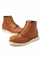 RED WING SHOES BRĄZOWE SKÓRZANE PÓŁBUTY Z BIAŁĄ PODESZWĄ 49 1I2B Inna marka