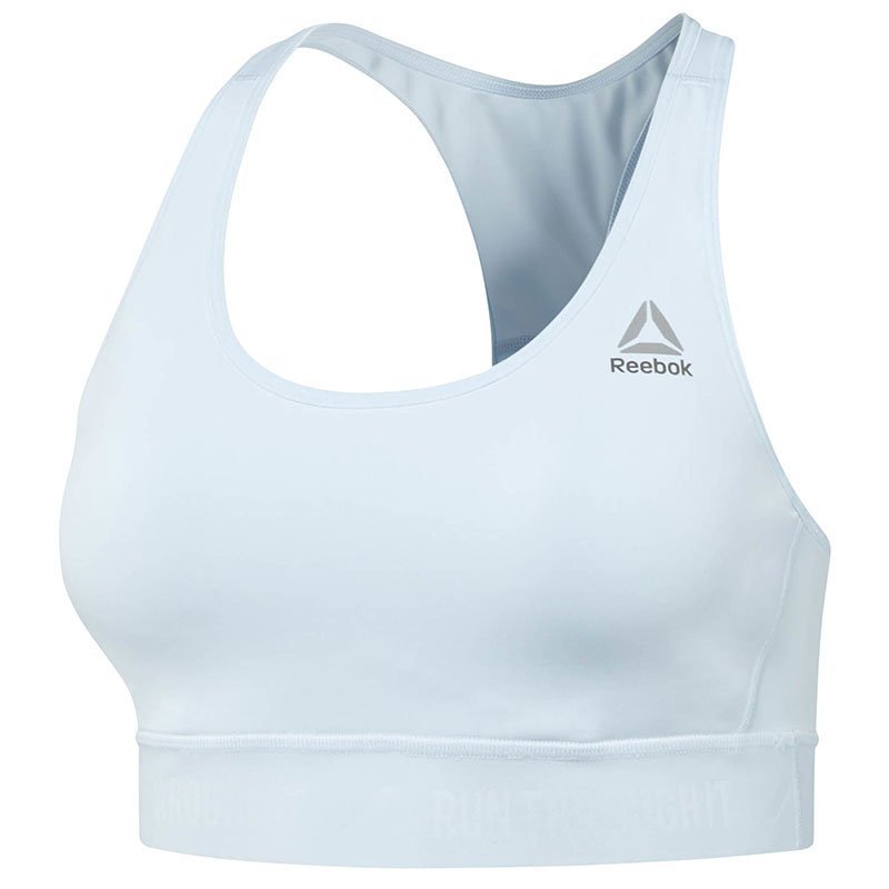 Reebok, Biustonosz do biegania, HIGH IMPACT SPORTS BRA / BR2028, niebieski, rozmiar XS