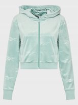 REEBOK - BLUZA DAMSKA Z KAPTUREM - CL ENERGY Q4 VELOUR FZ HH9803 miętowy Reebok