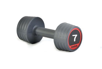 Reebok, Hantla gumowa, szary, 7 kg - Reebok