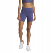 Reebok Legginsy Kolarki Gładkie Wysoki Stan Fioletowe Xs I1C Reebok