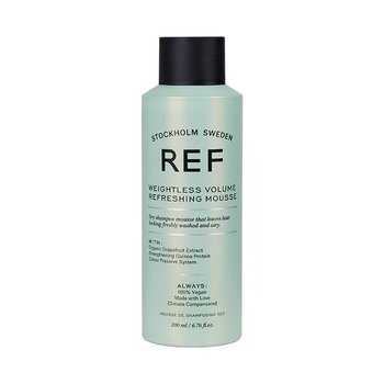 REF Weightless Volume Refreshing Mousse, Pianka 2 w 1 Dodaje Objętości i Odświeża Włosy, 200ml - REF