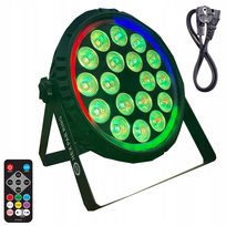 REFLEKTOR SCENICZNY PAR LED DMX RING PILOT RGBWA UV 18x6W KLUBOWY IMPREZOWY LIGHT4ME