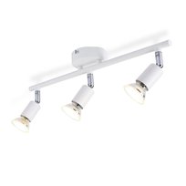 Reflektor sufitowy LED NETTLIFE Lampa sufitowa z 3 żarówkami - nowoczesna, ciepła, biała lampa sufitowa GU10 do wnętrz